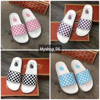 Dép vans caro siêu xinh - full bill,box