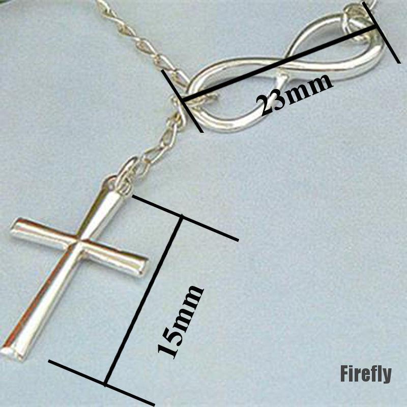 Bông Tai Mạ Bạc Hình Chữ Thập Thời Trang