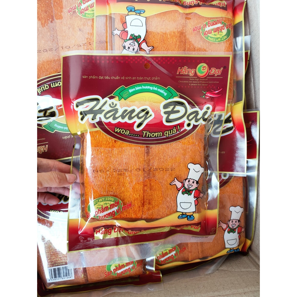BÒ MIẾNG HẰNG ĐẠI GÓI TO 40 MIẾNG CAY NGON VỊ BÒ THƠM NGON