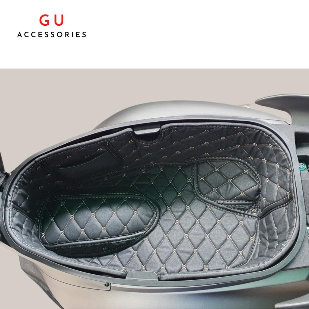 Lót cốp xe máy YAMAHA Grande 2016-2022 chất liệu da cao cấp chống nóng thiết kế có túi tiện dụng GU