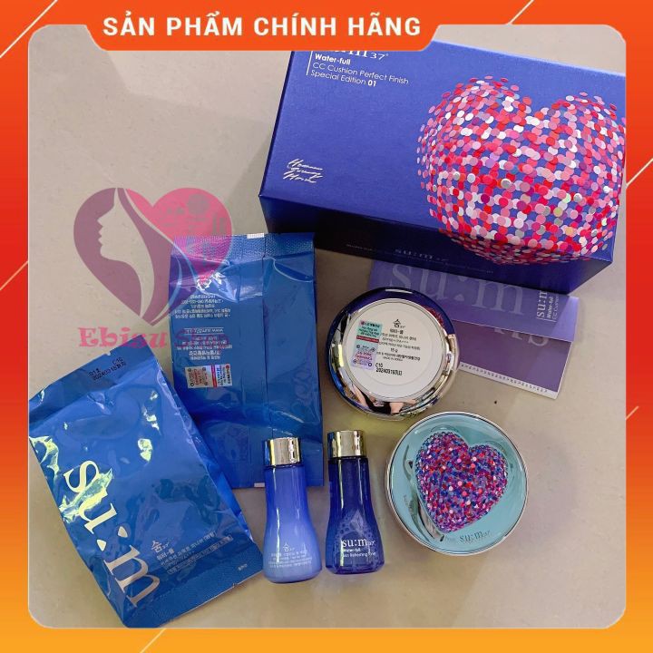 [Hàng Công Ty] Set phấn nước sum xanh Su:m37 CC Cushion Perfect Finish Special Edition 01.