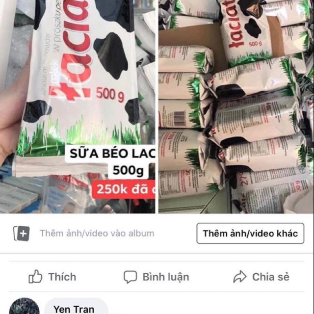 Sữa béo yên ttan