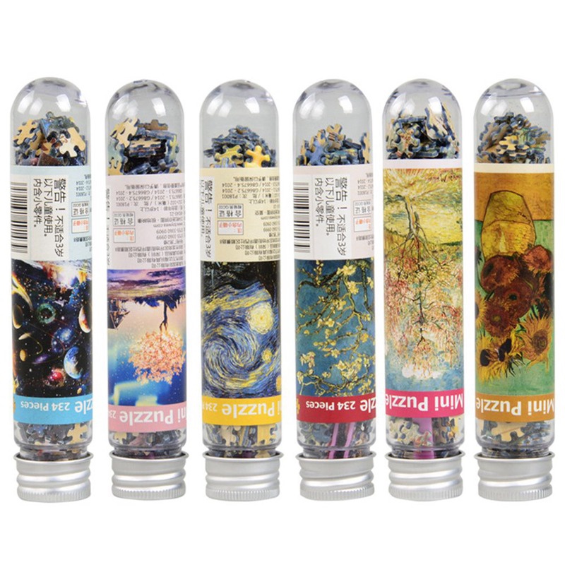 Bộ 234 Mảnh Ghép Tranh mini Hình Tranh Van Gogh Cho Bé Và Người Lớn