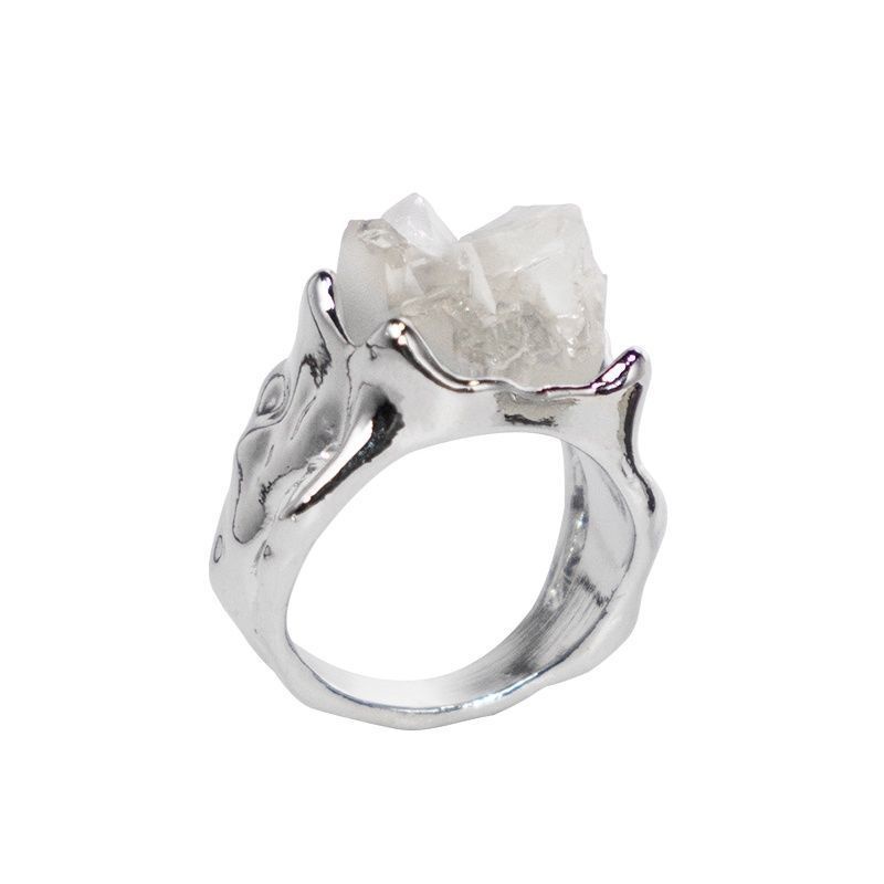 Bán Chạy!Nhẫn Hở Kiểu Dáng Thời Trang Dành Cho NữF &amp; X Nhẫn Hở Đính Đá Pha Lê Thiết Kế Tinh Tế Cao Cấp Thiết Kế Đơn Giản Dễ Phối Đồ