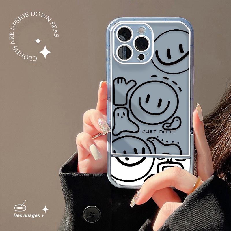 Ốp Điện Thoại TPU Chống Sốc In Hình Mặt Cười Dễ Thương Cho IPhone 13 12 11 Pro MAX X XR XS MAX 8 7 6S 6 Plus SE 2020