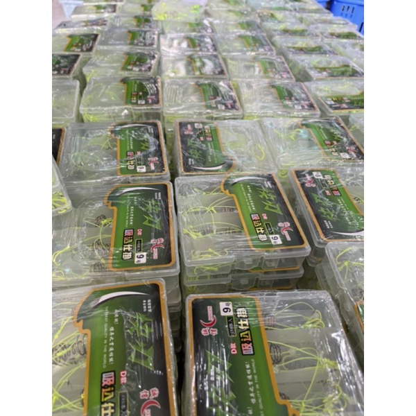 Hộp 4 lưỡi câu cá, lưỡi lăng xê xanh chất lượng đủ kích thước