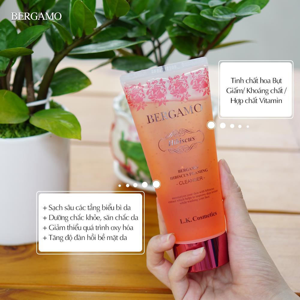 Sữa Rửa Mặt Dạng Gel Dưỡng Sáng Da Chiết Xuất Hoa Râm Bụt Bergamo Hibiscus Foaming Cleanser 150ml