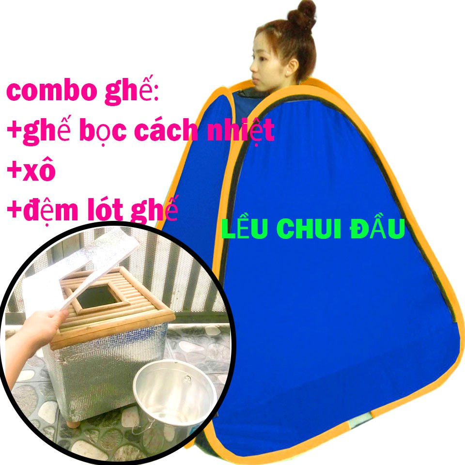 Lều xông hơi+Combo ghế xông sau sinh, giảm cân