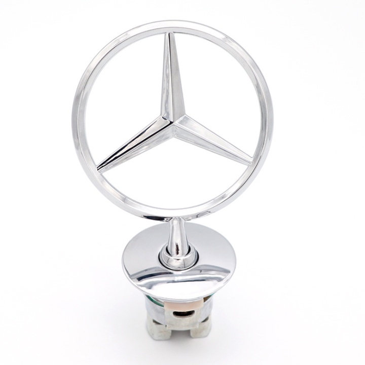 Logo nắp capo đầu xe ô tô Mercedes