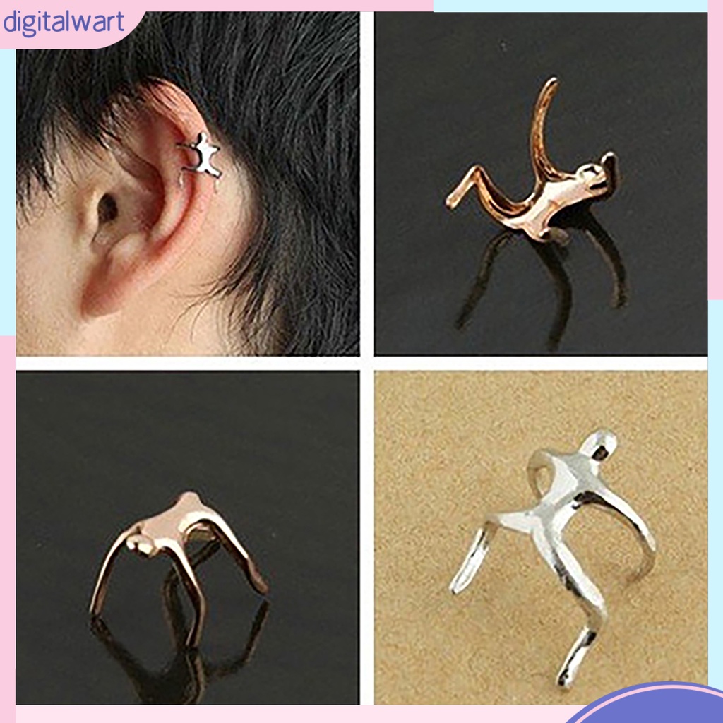 Bông tai kẹp vành tai hình người thiết kế thời trang cá tính