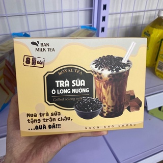 🧋 Trà sữa Ô long nướng / Trân châu đường đen Ban milktea 🍵