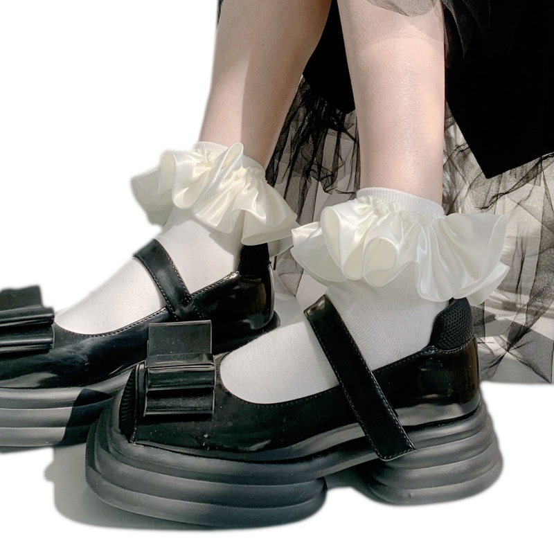 Xixi Tất Chân Nhún Bèo Phong Cách Công Chúa Dễ Thương Cho Nữ