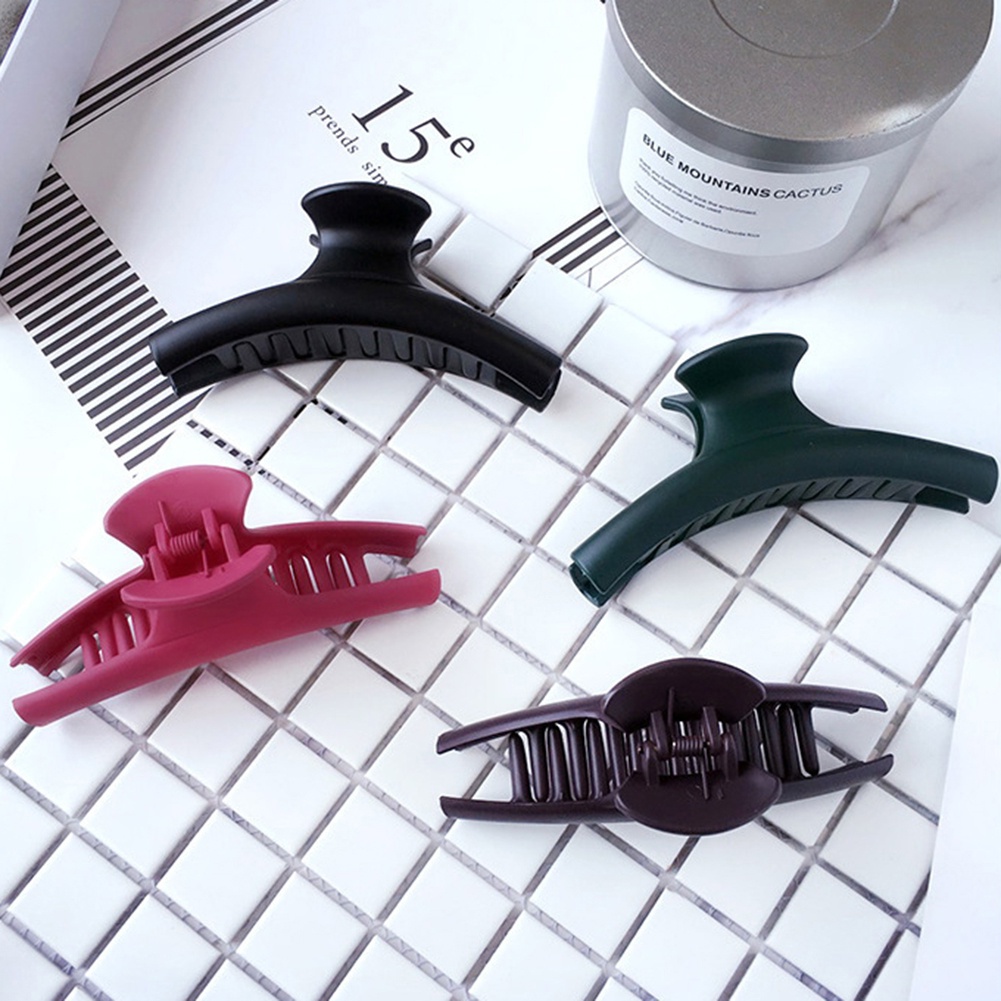 1 kẹp tóc càng cua màu trơn thời trang nữ tính