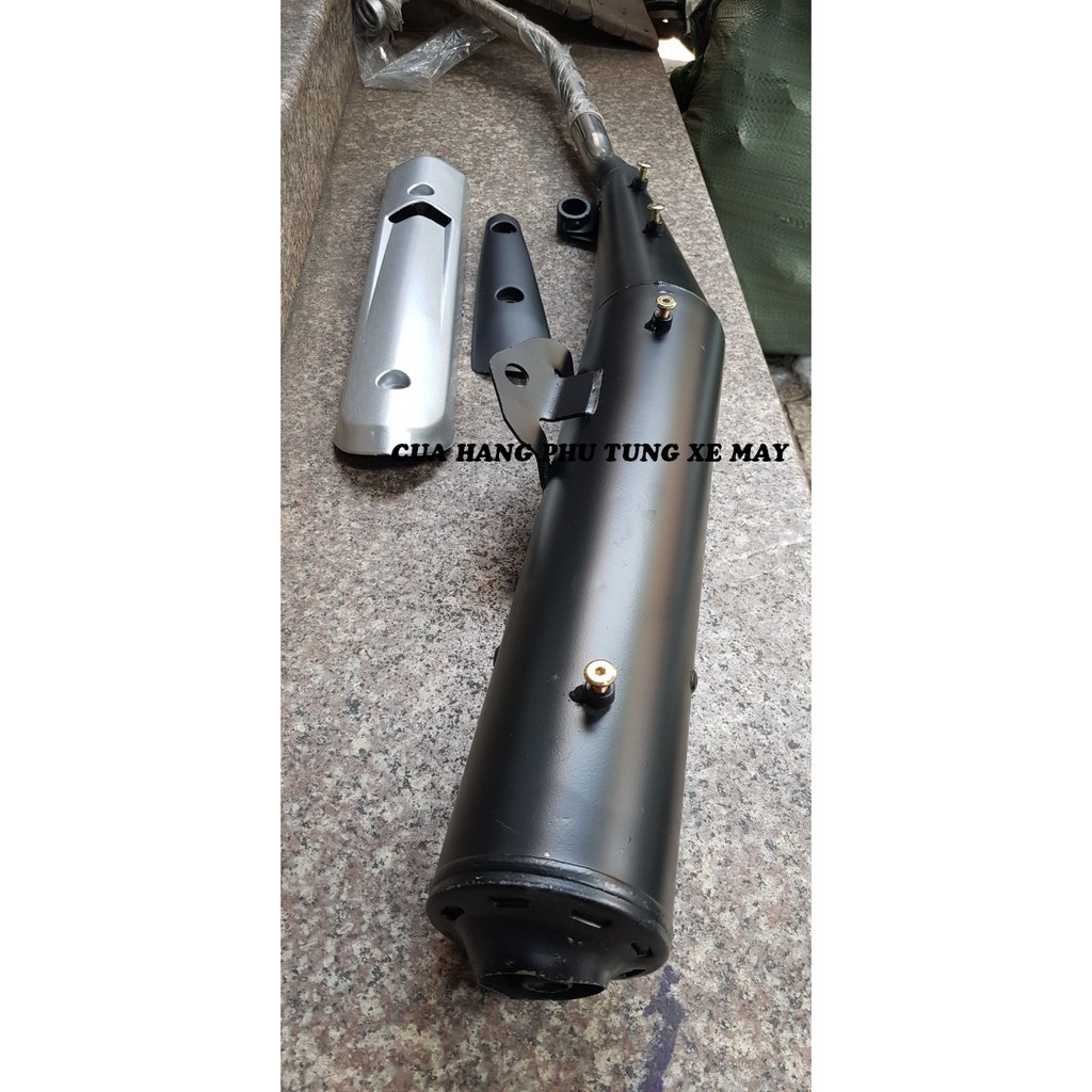 Pô Exciter 135 kiểu spart tặng kèm che pô như hình