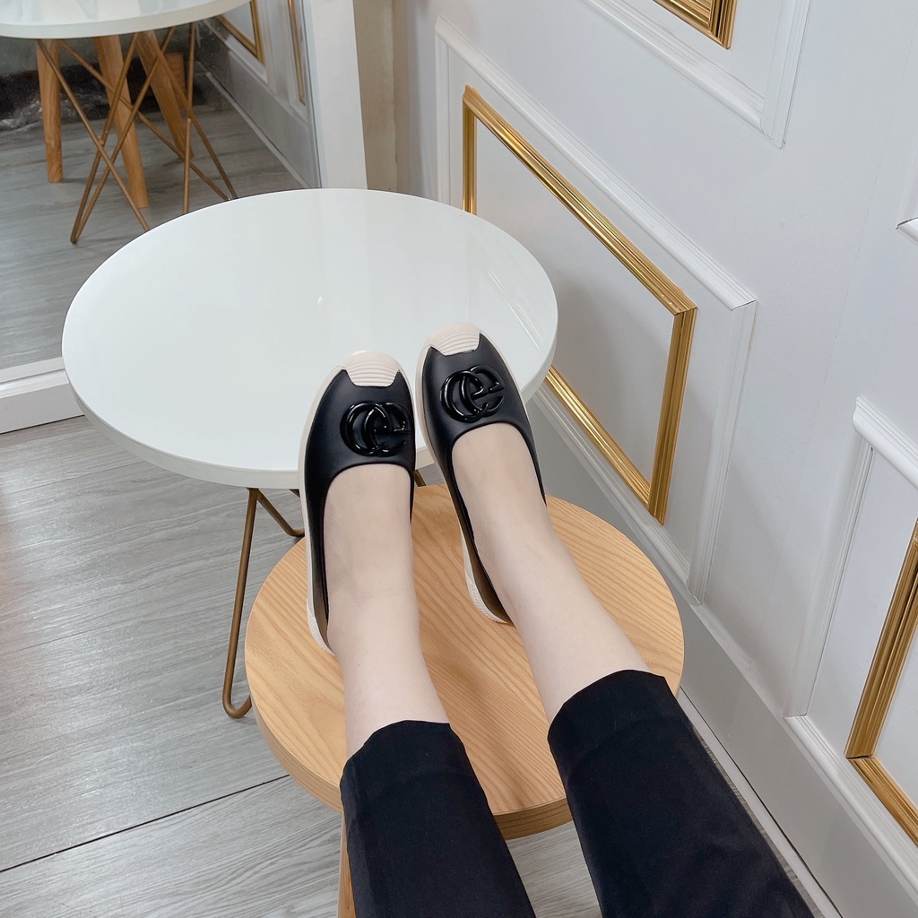 Giày Bệt Nữ - Giày búp bê chất da xinh xắn chống trơn trượt tốt phong cách hàng hộp cao cấp