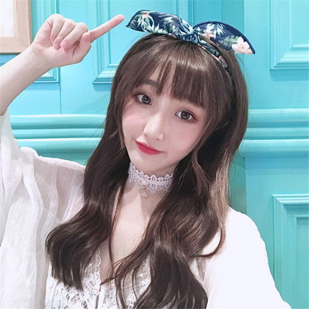 Băng Đô Tai Thỏ Bằng Dây Kim Loại Dễ Thương