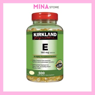 Vitamin e kirkland mỹ 400iu 500 viên làm đẹp da mina store tp2