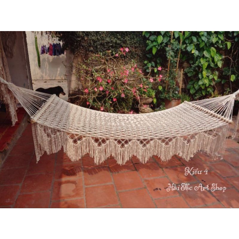 Võng Bãi Biển, sân vườn macrame, võng đan lưới - Hải Tặc Art Shop