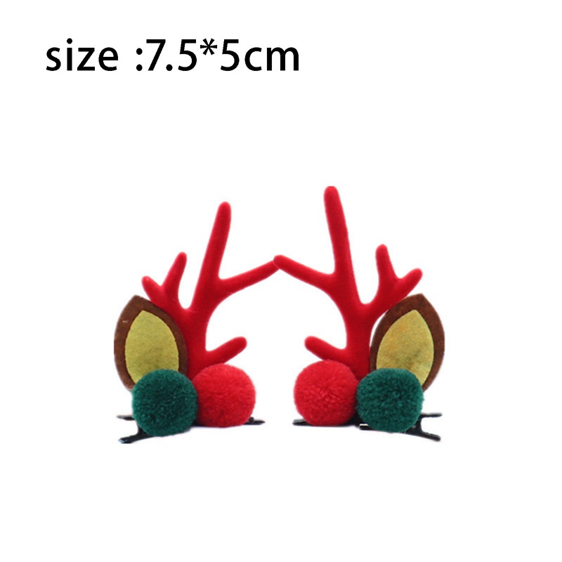 Tmdbyx Set 2 Kẹp Tóc Hình Sừng Hươu Dễ Thương Cho Bé Gái