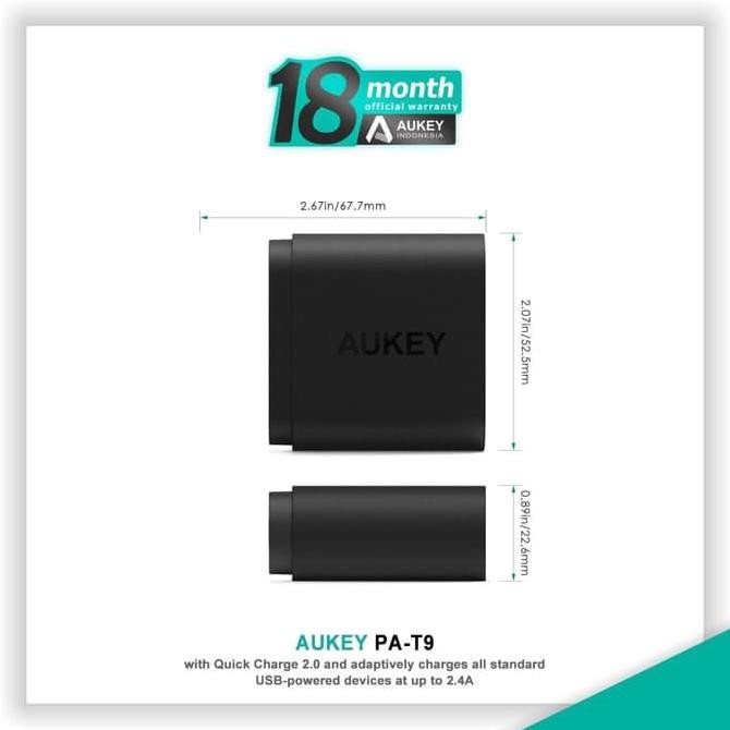 Cục Sạc Aukey Pa-T9 Turbo Với Sạc Nhanh 3.0 Chất Lượng Cao