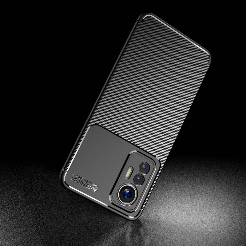 Ốp Điện Thoại TPU Dẻo Sợi Carbon Tản Nhiệt Bảo Vệ Camera Cho Xiaomi Mi 12 12S 12x 11 11T Lite Ultra Pro
