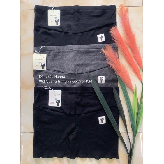 [SIZE 40-80KG] Quần short thun bầu HANNA, thun cotton cao cấp co dãn nhiều không xù  độ dày vừa phải có lưng thun chỉnh