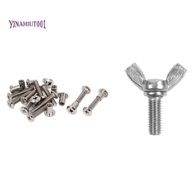 Metric M6X16mm Wing Nut Wing Nut Hardware Bolt Screw with Furniture 6X35mm Cross Countersunk Screw Bolts Barrel Nuts