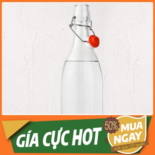 ❎❎  ❣️Chai thủy tinh nắp cài dáng tròn cỡ 500ML❣️