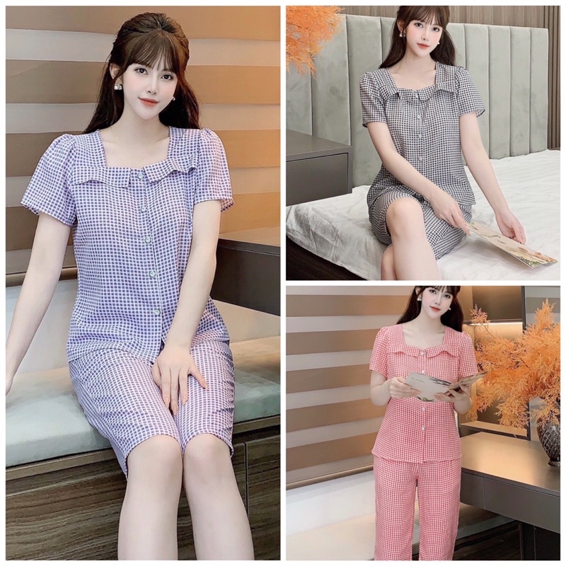 đồ bộ mặc nhà mẫu lửng đẹp