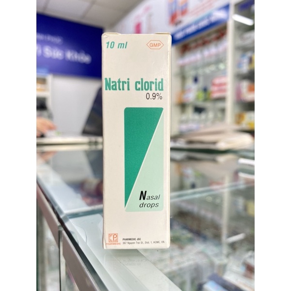 Nước nhỏ mũi Natri Clorid 0,9% Pharmedic - 1 chai 10ml