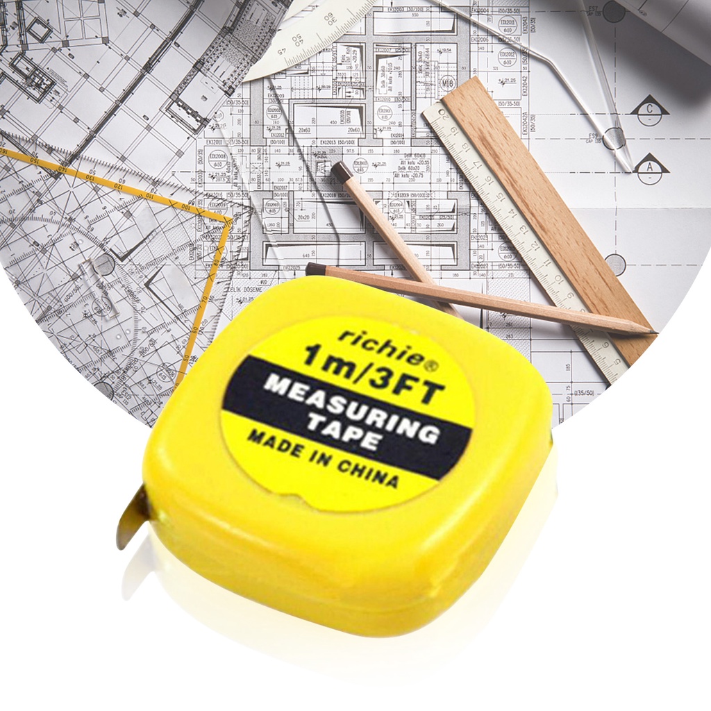 Thước dây mini 1M / 3FT có thể thu gọn dễ dàng chất lượng cao