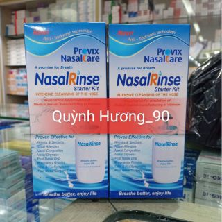 Bình rửa mũi NasalRinse ( Tặng kèm 10 gói muối rửa mũi cùng loại )