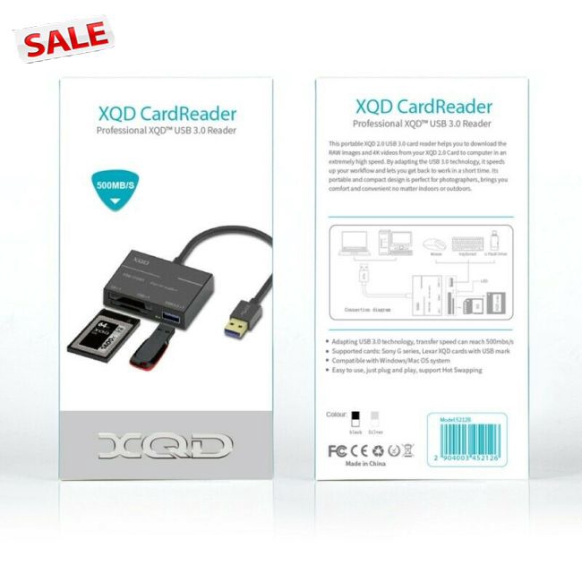 Đầu Đọc Thẻ Nhớ Tốc Độ Cao Usb 3.0 Xqd 2.0 500mb/s Tiện Dụng