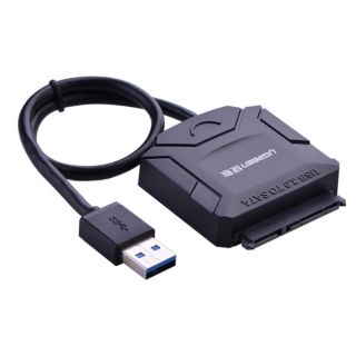 Cáp usb 3.0 to sata cho hdd/sdd nguồn phụ ugreen 20611