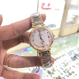 Đồng hồ nữ SUNRISE 9801AADM full hộp thẻ chính hãng, Kính Sapphire chống xước