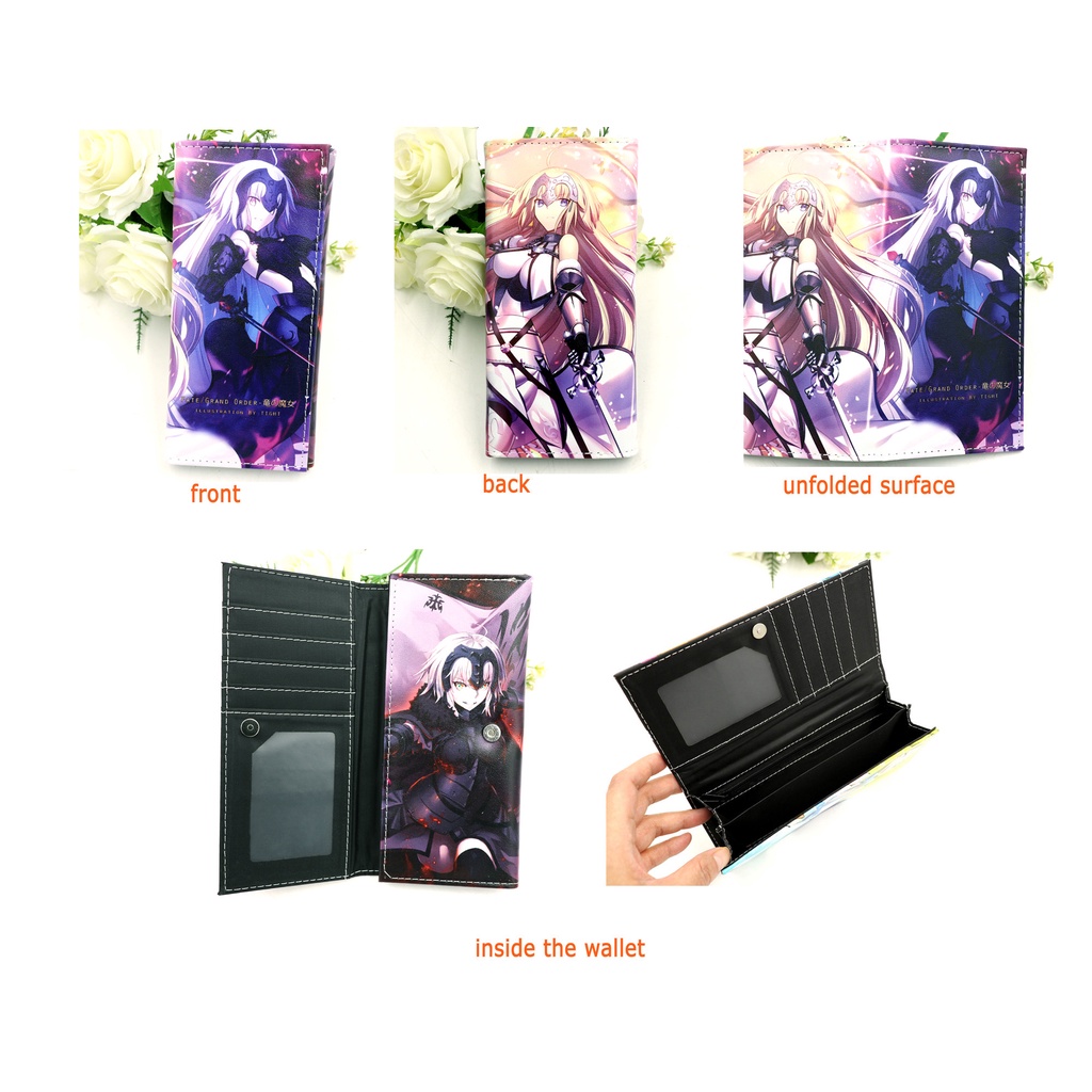 Ví Dài Da PU In Hình Nhân Vật Jeanne d'Arc Trong Game Fate Grand Order