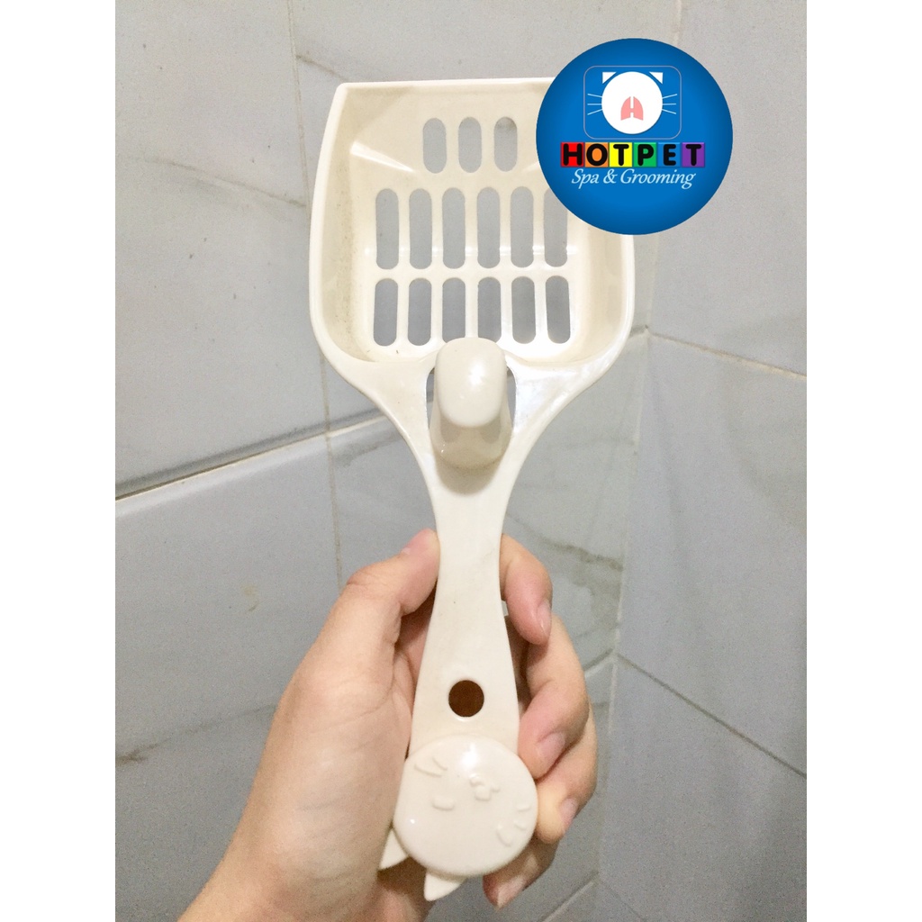 [Mã PET50K giảm Giảm 10% - Tối đa 50K đơn từ 250K] Xẻng xúc cát vệ sinh cho mèo - Xẻng hốt cát dọn vệ sinh phân cho mèo