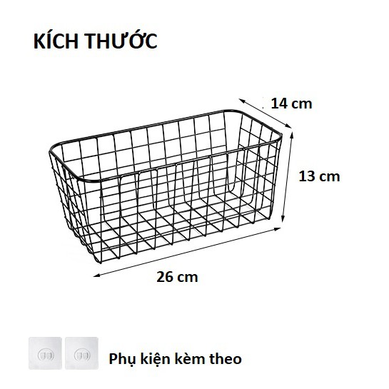 Rổ Treo Tường Đựng Vật Dụng Tiện Lợi, Không Cần Khoan Đục, Kiểu Dáng Hiện Đại