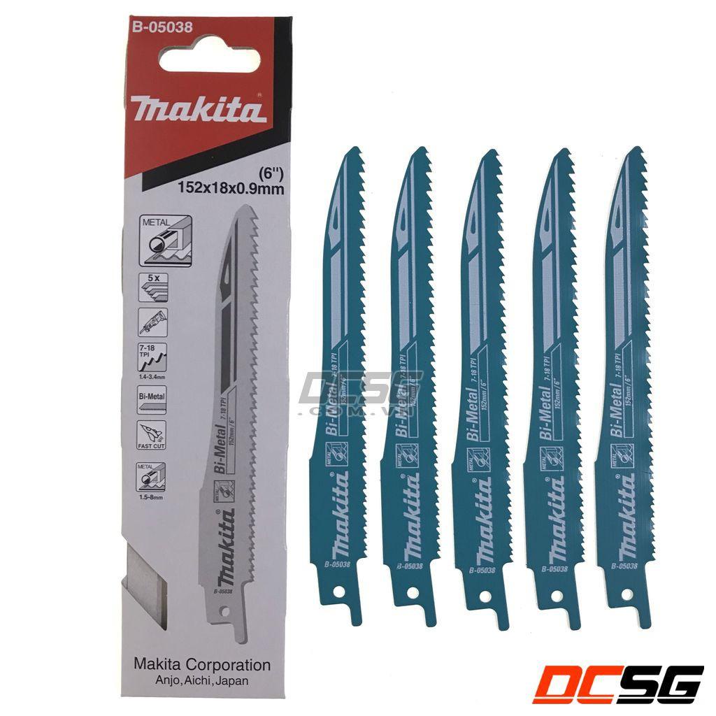 Lưỡi cưa kiếm cắt nhanh kim loại Makita B-05038 (01 lưỡi)| DCSG