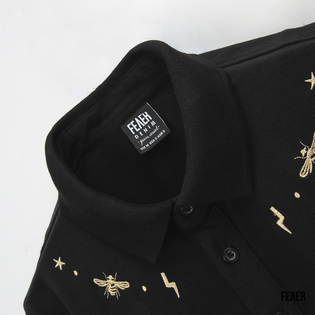 [Mã TOPMAY giảm đến 25k đơn 150k] Áo polo nam cổ bẻ THUNDER BEES chất cotton thấm hút co dãn FEAER DENIM | BigBuy360 - bigbuy360.vn