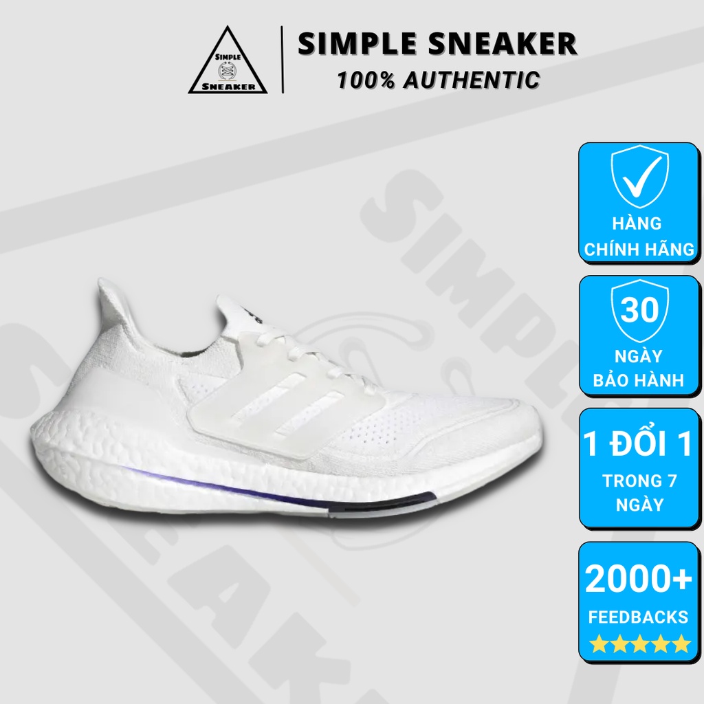 Giày Adidas Ultraboost 21 PrimeblueCHÍNH HÃNGUltraboost 21 Cream White Running [FY0836]- Giày Chạy Nam- Simple Sneaker