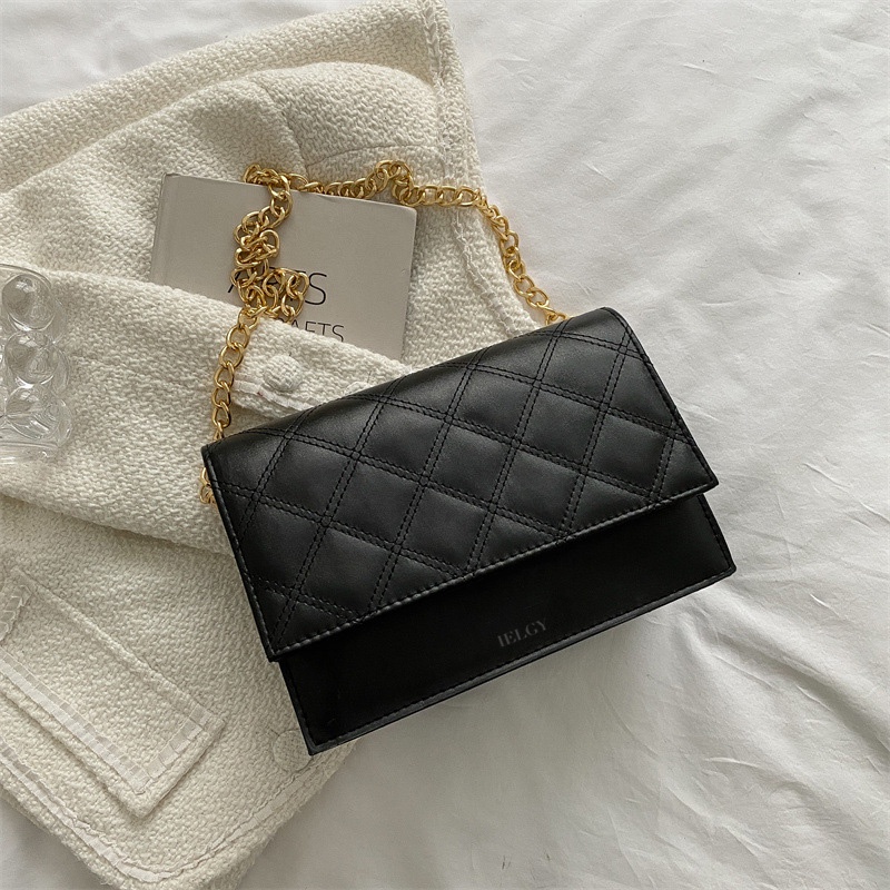 Túi đeo vai IELGY với dây quai xích thời trang phong cách cổ điển dành cho nữ