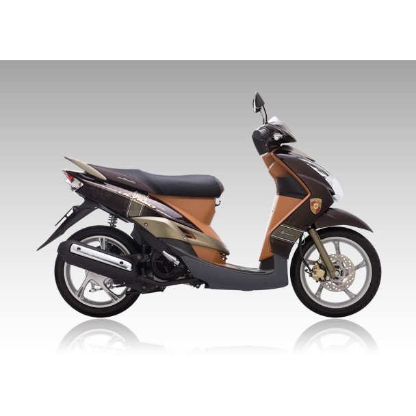 Ốp bình xăng Mio Ultimo - Maximo 2007 - 2012 Yamaha - Nâu sữa CHÍNH HÃNG