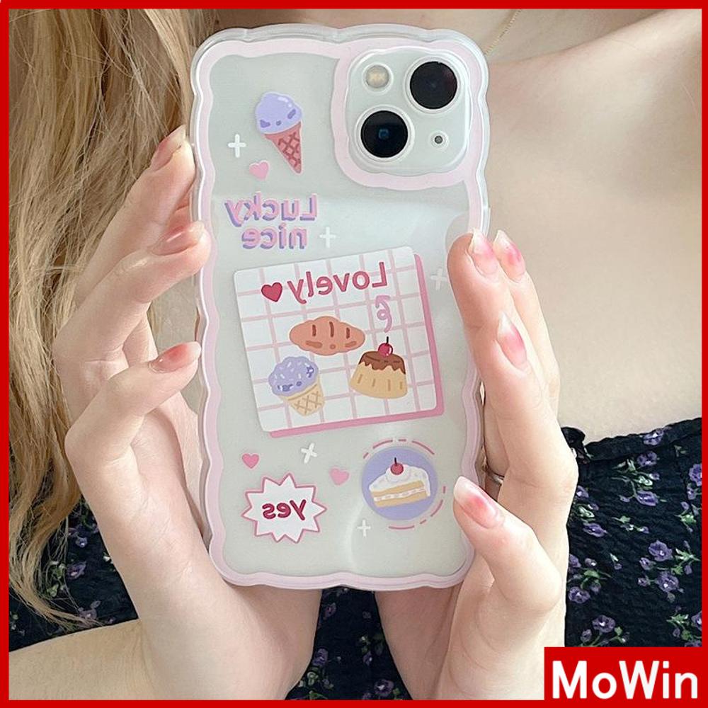 Ốp điện thoại silicon mềm hình bánh dễ thương chống trượt/ va đập thích hợp cho iPhone13ProMax/12 ProMax/11/ 7Plus