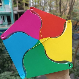 Chong chóng nhựa 5 cánh 5 màu, combo 100 chiếc