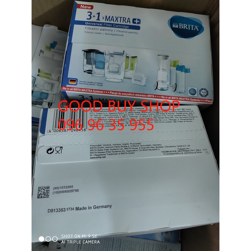 Lõi lọc nước Brita Maxtra + thế hệ 3 - 1 lõi - hàng nội địa ĐỨC