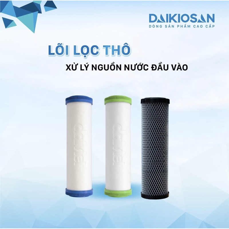 COMBO nhiều cấu hình bộ lõi lọc thô 1-2-3 Đại Việt, Daikiosan, Makano