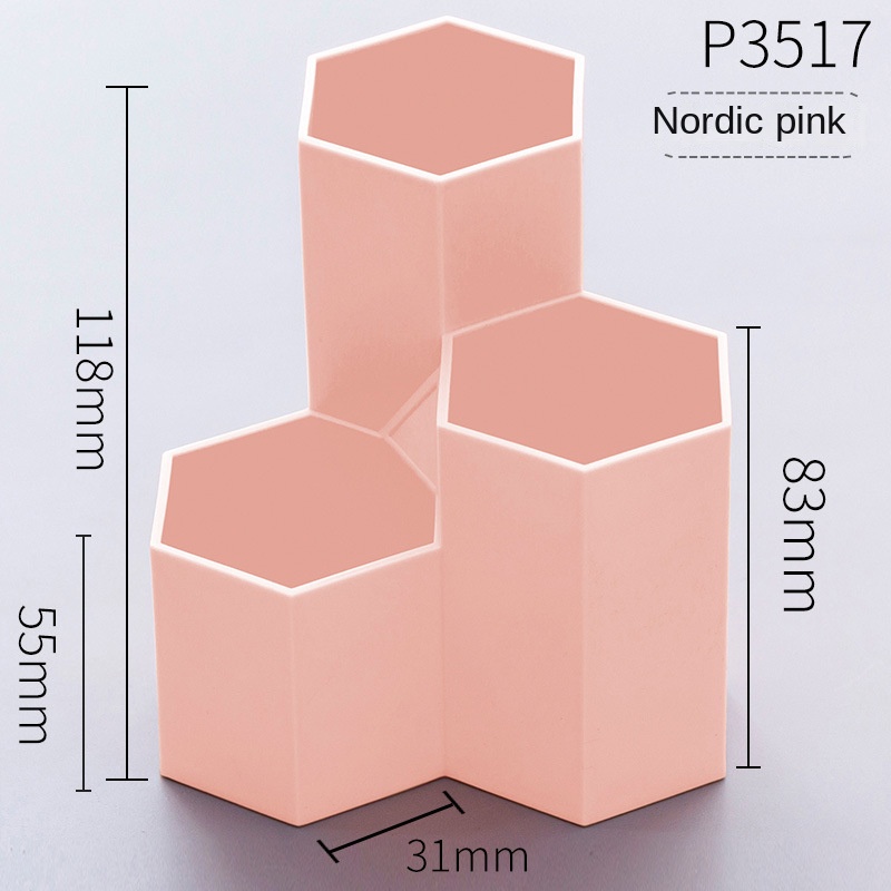 Giá Đỡ Bút Để Bàn Ba Ngăn Đa Năng Phong Cách Bắc Âu