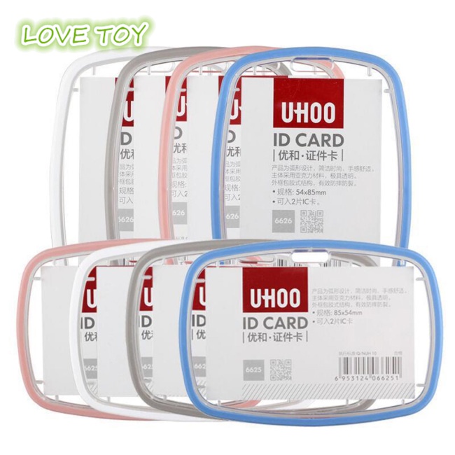 Bao Đựng Thẻ ID Bằng Acrylic Trong Suốt Nhiều Màu Không Kèm Dây