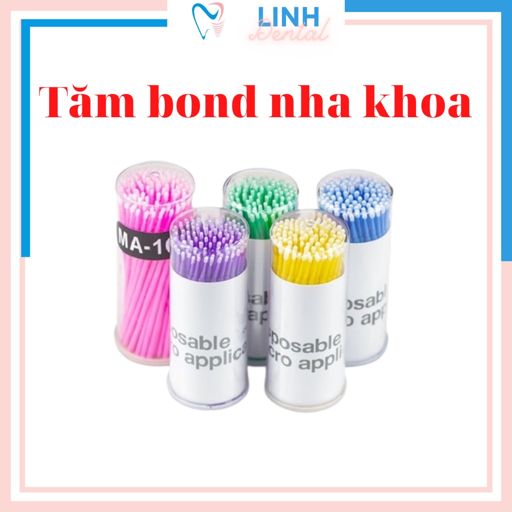 Tăm Bond Nha Khoa Spa Gắn Đá, Tháo Mi Hộp 100 Cái Chất Lượng Cao